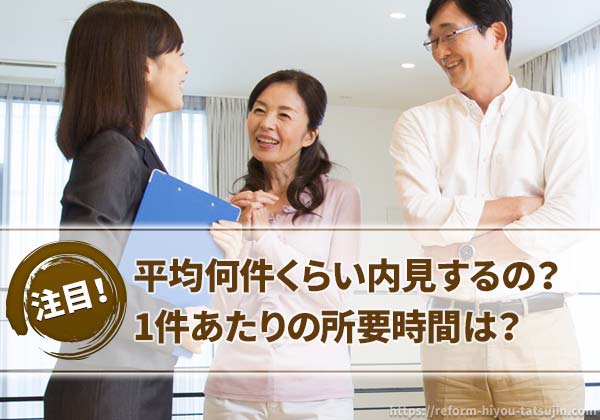 部屋を決めるまでの平均件数と1件あたりの所要時間